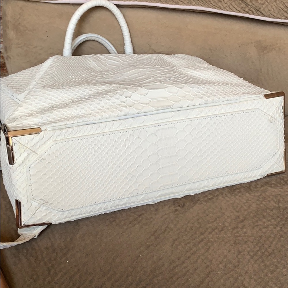 Alexander Wang Emile White Python Leather Rare - image 8